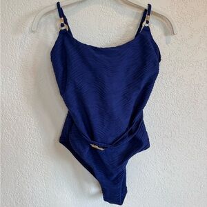 Sea Level Royal Blue Swimsuit with Belt Detail